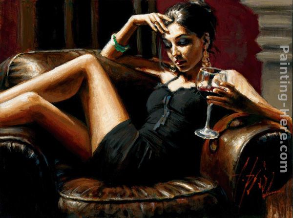 Red on Red III painting - Fabian Perez Red on Red III art painting